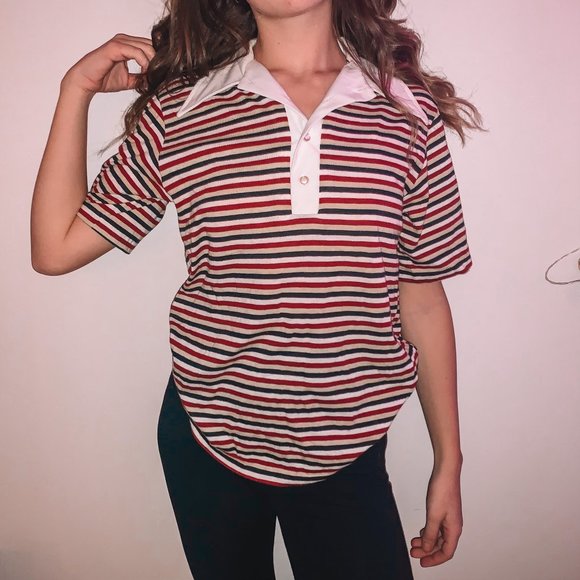 striped vintage vibe top - Picture 3 of 4